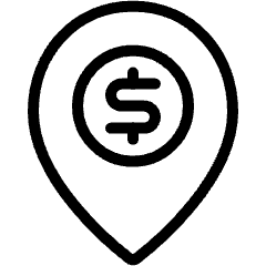 Style Two Pin Dollar Icon from Ultimate Light Set