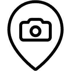 Style Two Pin Photography Icon from Ultimate Light Set