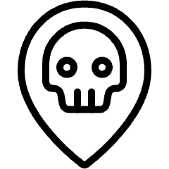 Style Two Pin Skull Icon from Ultimate Light Set