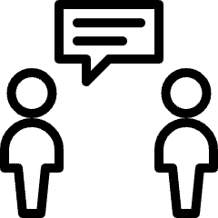 Conversation Chat Bubble Icon from Ultimate Light Set