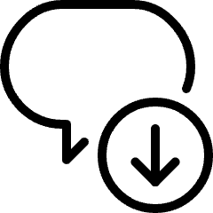 Messages Bubble Download 1 Icon from Ultimate Light Set