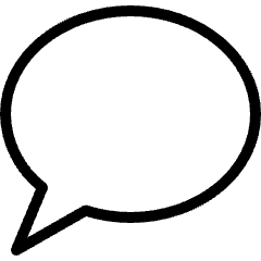 Messages Bubble Icon from Ultimate Light Set