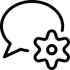 Messages Bubble Settings Icon from Ultimate Light Set