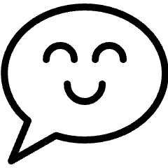 Messages Bubble Smile Icon from Ultimate Light Set