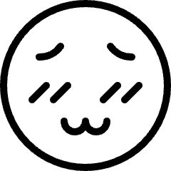 Smiley Blushing Icon from Ultimate Light Set