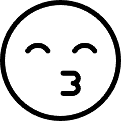 Smiley Kiss 2 Icon from Ultimate Light Set