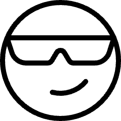 Smiley Smirk Glasses 1 Icon from Ultimate Light Set