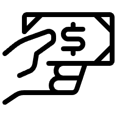 Cash Payment Bill 1 Icon from Ultimate Light Set