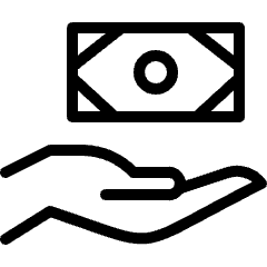 Cash Payment Bill Icon from Ultimate Light Set