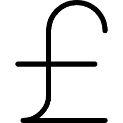 Currency Pound Icon from Ultimate Light Set