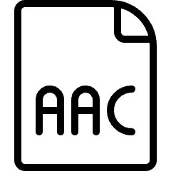 Audio File Aac Icon from Ultimate Light Set