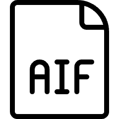 Audio File Aif Icon from Ultimate Light Set