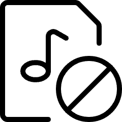 Audio File Disable Icon from Ultimate Light Set