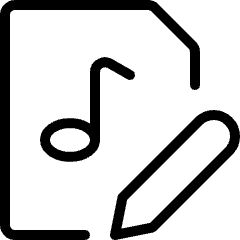 Audio File Edit Icon from Ultimate Light Set
