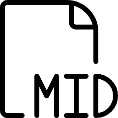 Audio File Mid 1 Icon from Ultimate Light Set