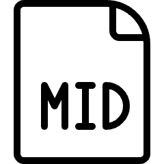 Audio File Mid Icon from Ultimate Light Set