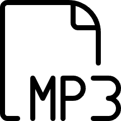 Audio File Mp 3 1 Icon from Ultimate Light Set