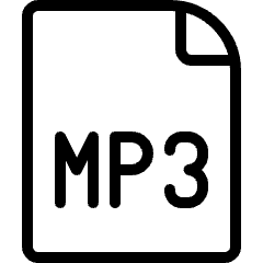 Audio File Mp 3 Icon from Ultimate Light Set