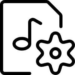 Audio File Settings Icon from Ultimate Light Set