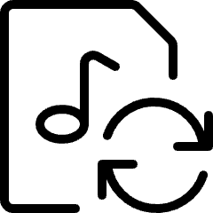 Audio File Sync Icon from Ultimate Light Set