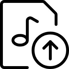 Audio File Upload Icon from Ultimate Light Set