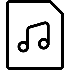 Audio File Icon from Ultimate Light Set