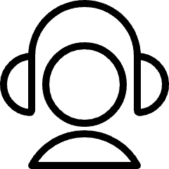 Headphones Person Icon from Ultimate Light Set