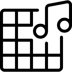 Modern Music Mix Icon from Ultimate Light Set