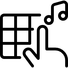 Modern Music Mix Touch Icon from Ultimate Light Set