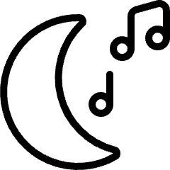 Music Genre Moon Night Icon from Ultimate Light Set
