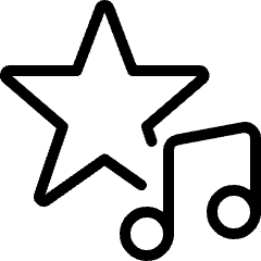 Music Genre Star Icon from Ultimate Light Set