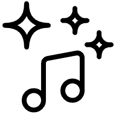 Music Genre Stars Icon from Ultimate Light Set