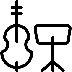 Instrument Contrabass Sheet Icon from Ultimate Light Set