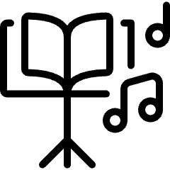 Music Book Note Icon from Ultimate Light Set