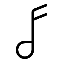 Music Note Icon from Ultimate Light Set