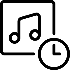 Playlist Clock Icon from Ultimate Light Set