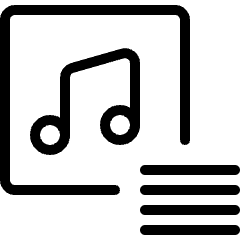 Playlist Menu Icon from Ultimate Light Set