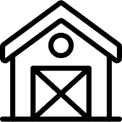 Farming Barn Icon from Ultimate Light Set