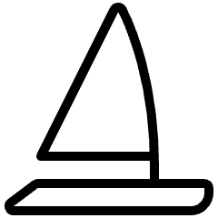 Sailing Boat Icon from Ultimate Light Set