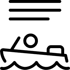 Sailing Boat Person Icon from Ultimate Light Set
