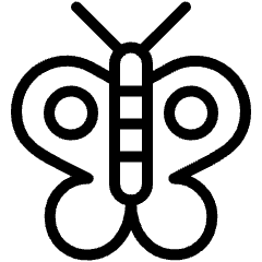 Flying Insect Butterfly Icon from Ultimate Light Set