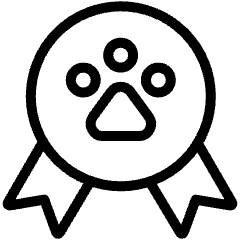 Pets Paw Ribbon Icon from Ultimate Light Set