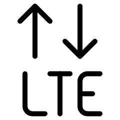 Cellular Network Lte Icon from Ultimate Light Set