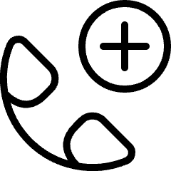 Phone Actions Add 1 Icon from Ultimate Light Set