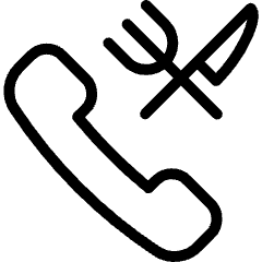 Phone Actions Restaurant Icon from Ultimate Light Set