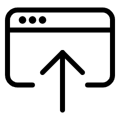 App Window Upload 2 Icon from Ultimate Light Set