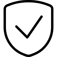 Shield Check Icon from Ultimate Light Set