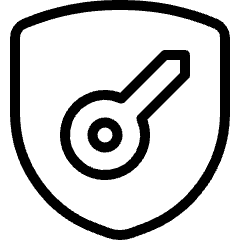 Shield Key Icon from Ultimate Light Set