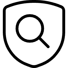 Shield Search Icon from Ultimate Light Set