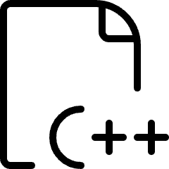 File C Plus Plus 1 Icon from Ultimate Light Set